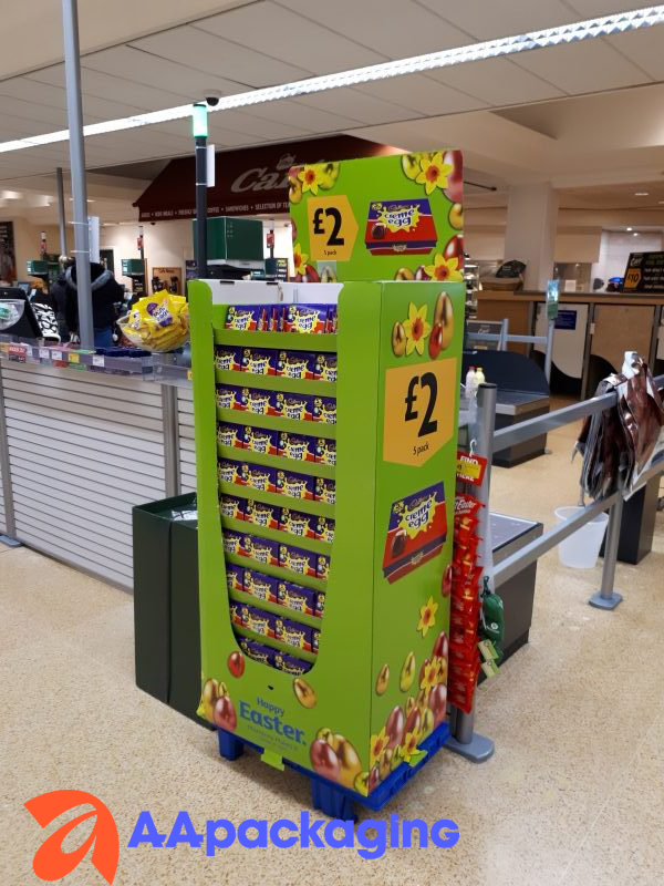 Tìm xưởng sản xuất kệ giấy trưng bày chuyên nghiệp? AAPackaging mang đến thiết kế ấn tượng, bền đẹp, thu hút khách hàng. Gọi ngay để được báo giá!